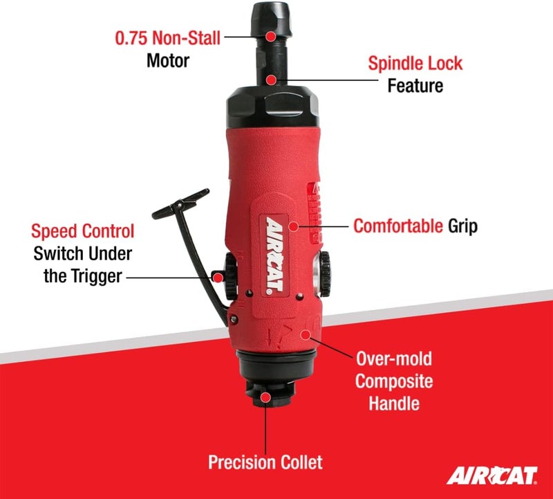 AirCat أدوات هوائية 6290: 0.75 حصان طاحونة دائرية قابلة للعكس 20,000 دورة في الدقيقة - Image 1